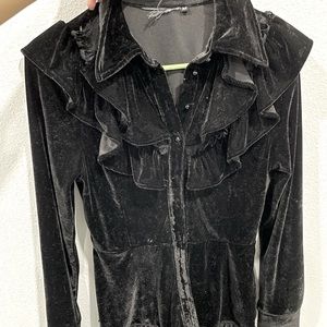 Killstar gothic velvet Victorian style blouse